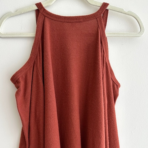 Green Envelope Terracotta/Sienna Orange Cold Shoulder Soft Blouse, Medium - Picture 9 of 14